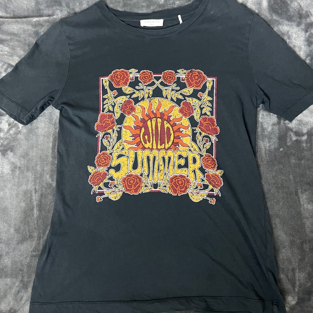 Sandro Paris vintage looking tee size 0
